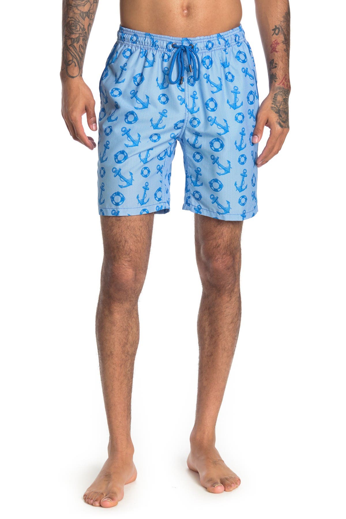 CCBING Mens Anchor Imprints Boat Anchor Hook Fashion Drawstring Swim Trunks CCBING Mens Anchor Imprints Boat Anchor Hook Fashion Drawstring Swim Trunks